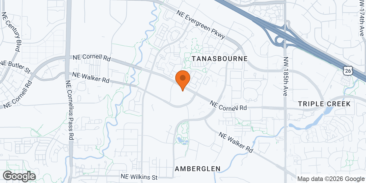 Map of Zoom Room Hillsboro at 9389 NE Windsor St, Hillsboro, OR